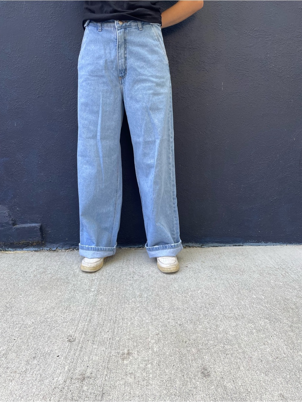 Vintage lightwash True Jeans wide leg jeans size 31”/32”